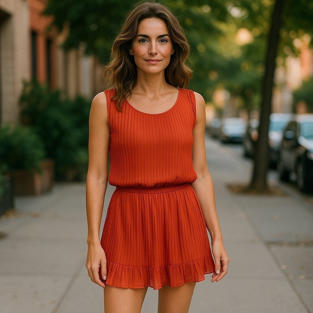 Alythea Orange Dress Sleeveless
New